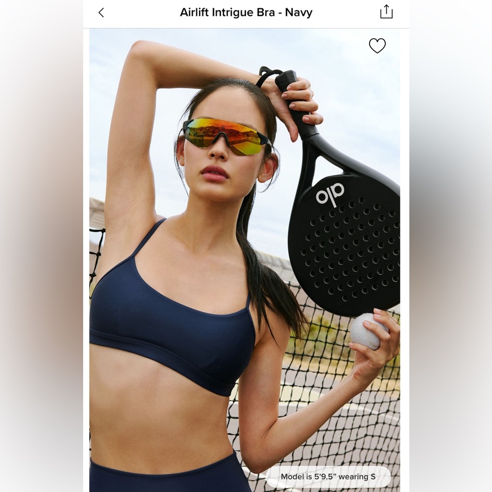 Alo Airlift Intrigue Bra Navy